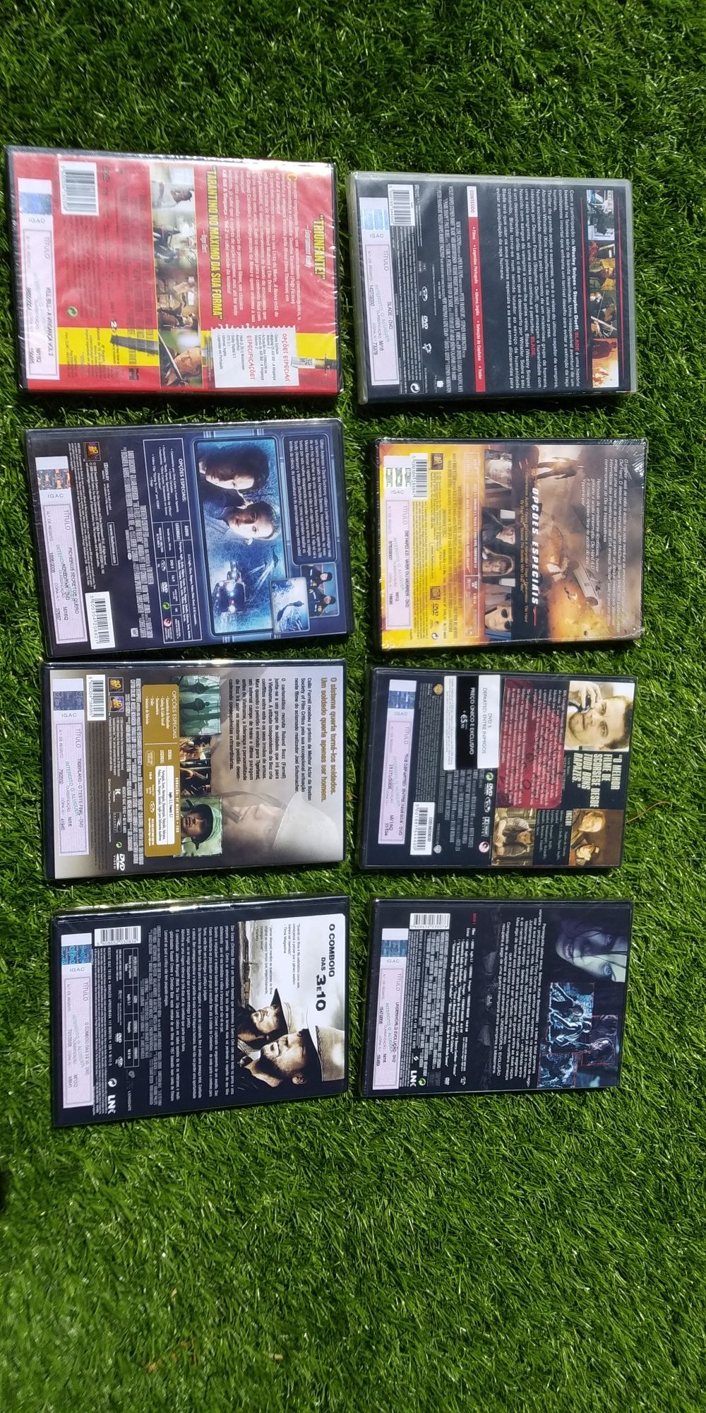 Pack 8 DVDs novos selados