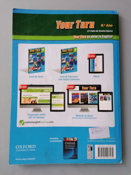 Your Turn - Manual e Livro de Exercícios - Inglês 9°Ano