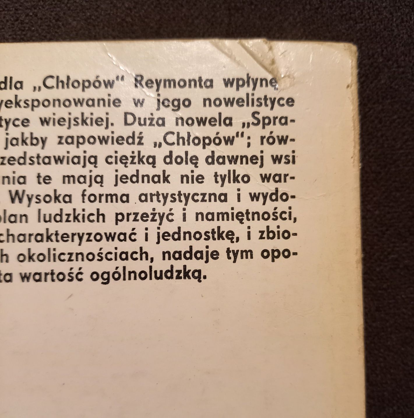 Władysław Stanisław Reymont - Nowele wybrane  PIW,  1972