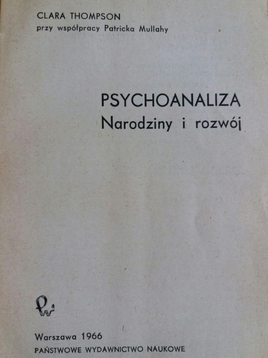 Psychoanaliza - Clara Thompson