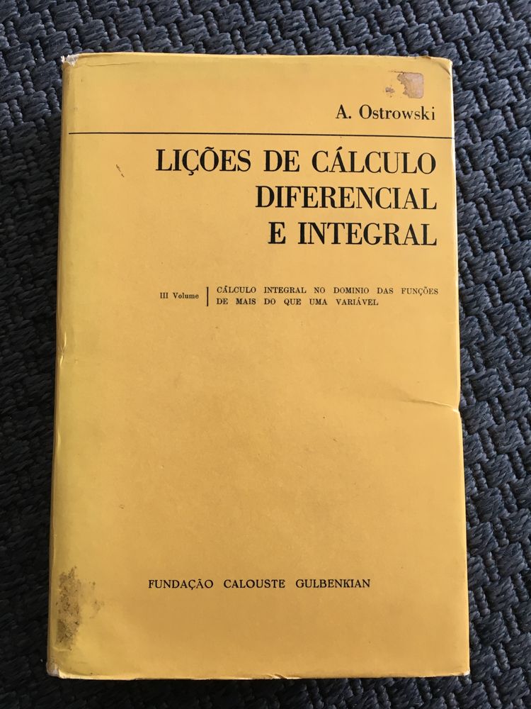 Lições de Cálculo Diferencial e Integral - A. Ostrowski