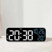 Цифровой будильник с отображением даты, температуры