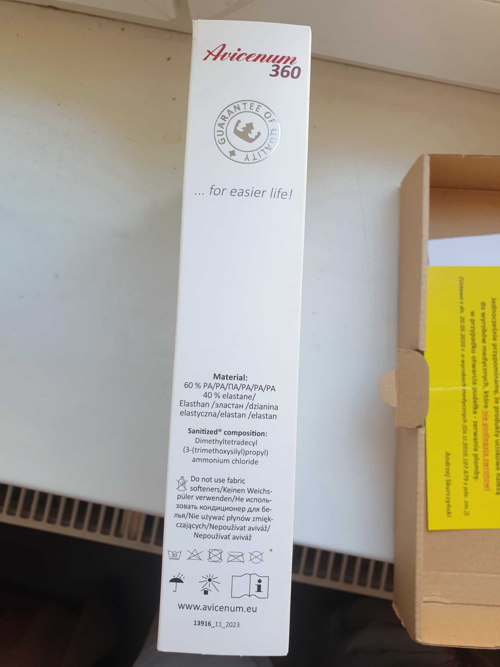 Pończochy Aries Avicenum 360, M, 2, czarne — uciskowe przeciwżylakowe