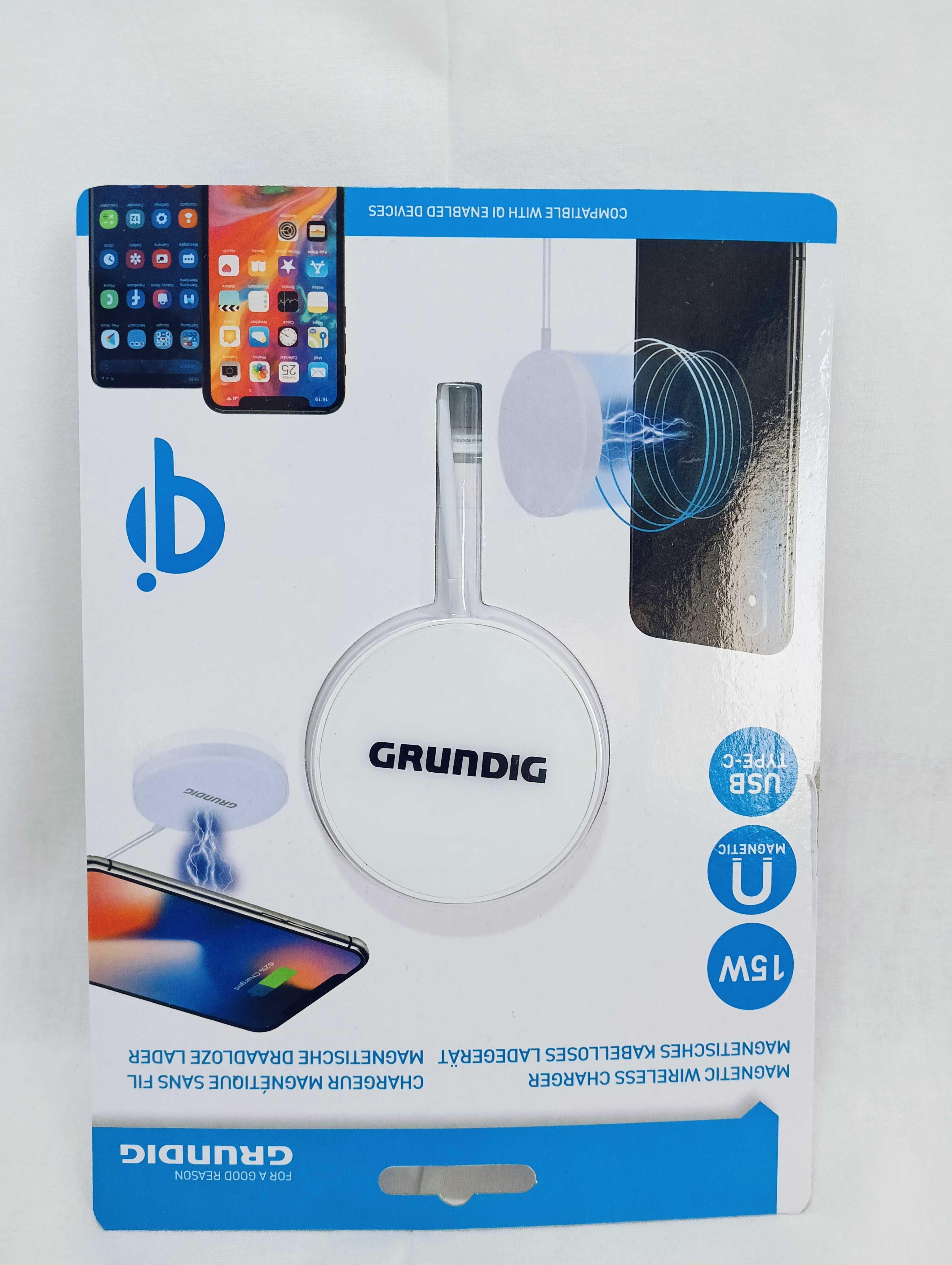 Ładowarka bezprzewodowa indukcyjna do telefonu QI 15W GRUNDIG