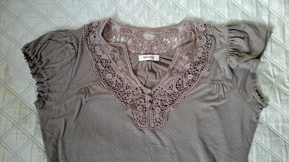 Bluzka z koronką Orsay