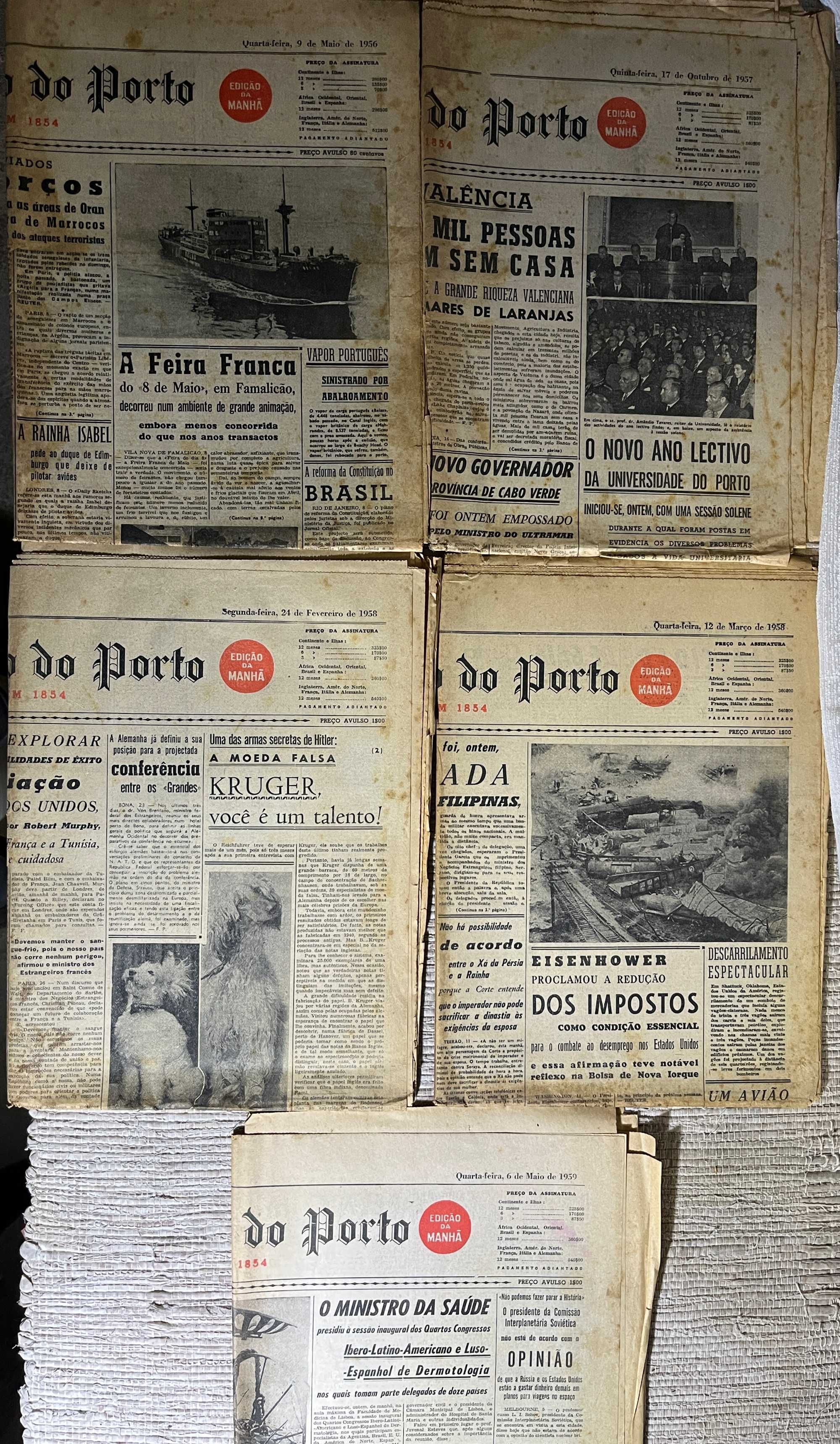 Jornais antigos do Porto - JN+Primeiro de Janeiro+Comércio do Porto