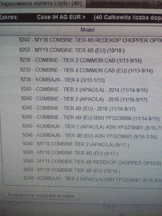 Łożysko sieczkarni CASE AF 7230, 8230, 9230 nr CNH 47.421133