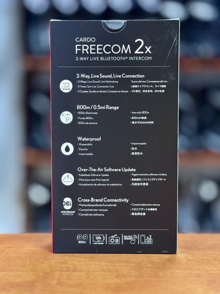 Interkom motocyklowy CARDO Freecom 2X single MONTAŻ DO KASKU GRATIS