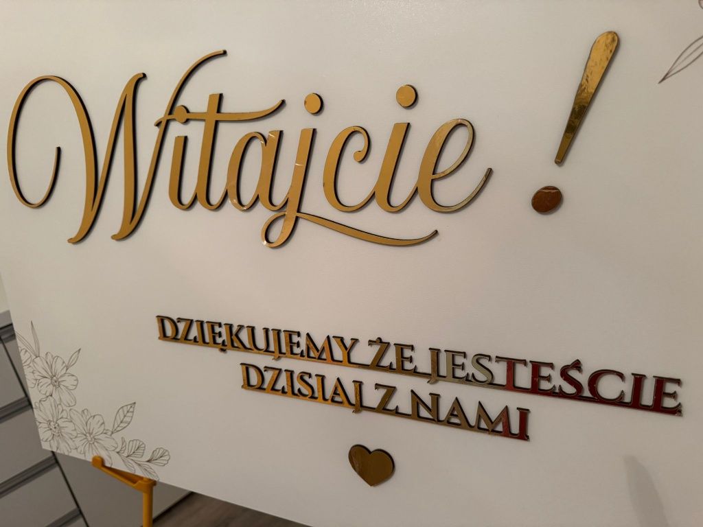 Tablica powitalna gości