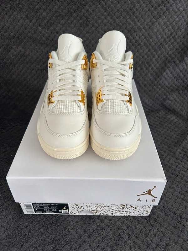 Jordan 4 Retro Metallic Gold R.46