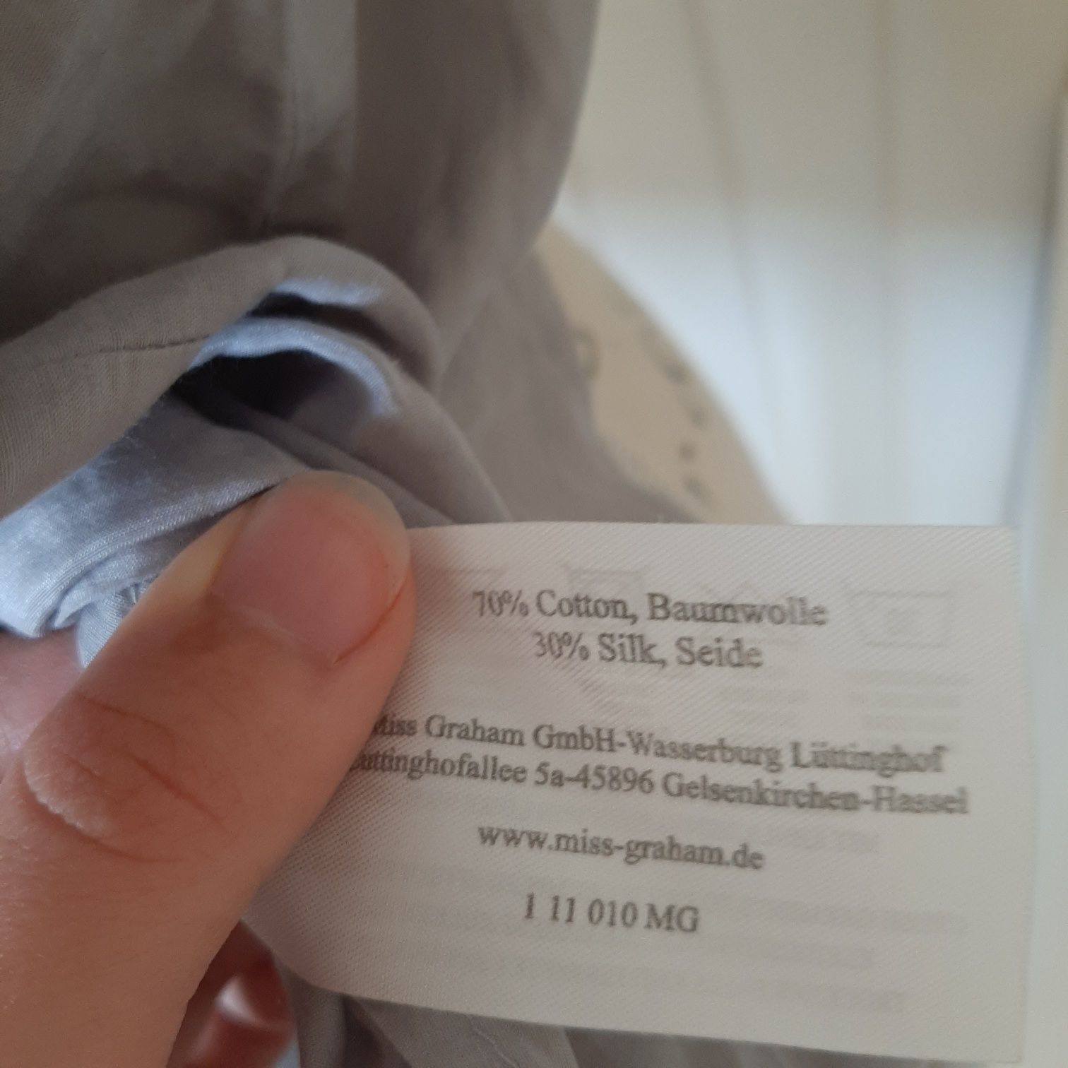 Lekka jedwabna bluzka koszulka 36 S