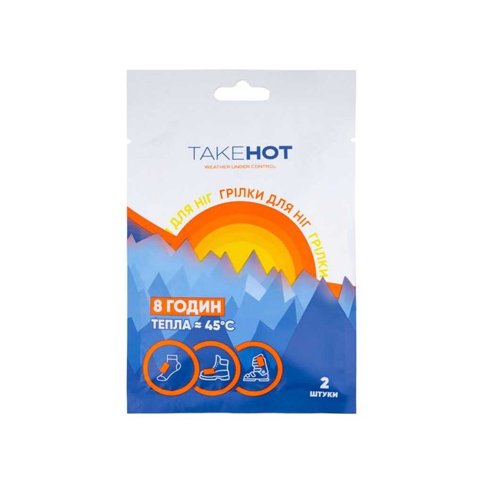 Хімічні грілки Take hot для ніг, TAKEHOT Warmer 10 пар