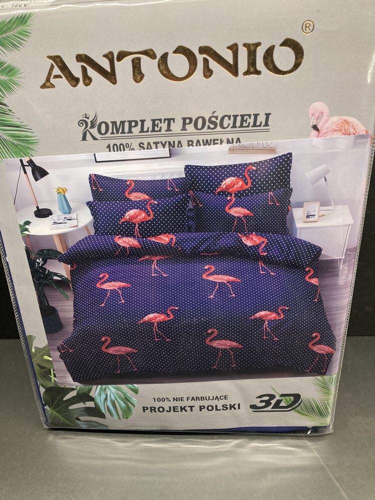 Komplet pościeli 220x200 Antinio Aml-359 flamingi