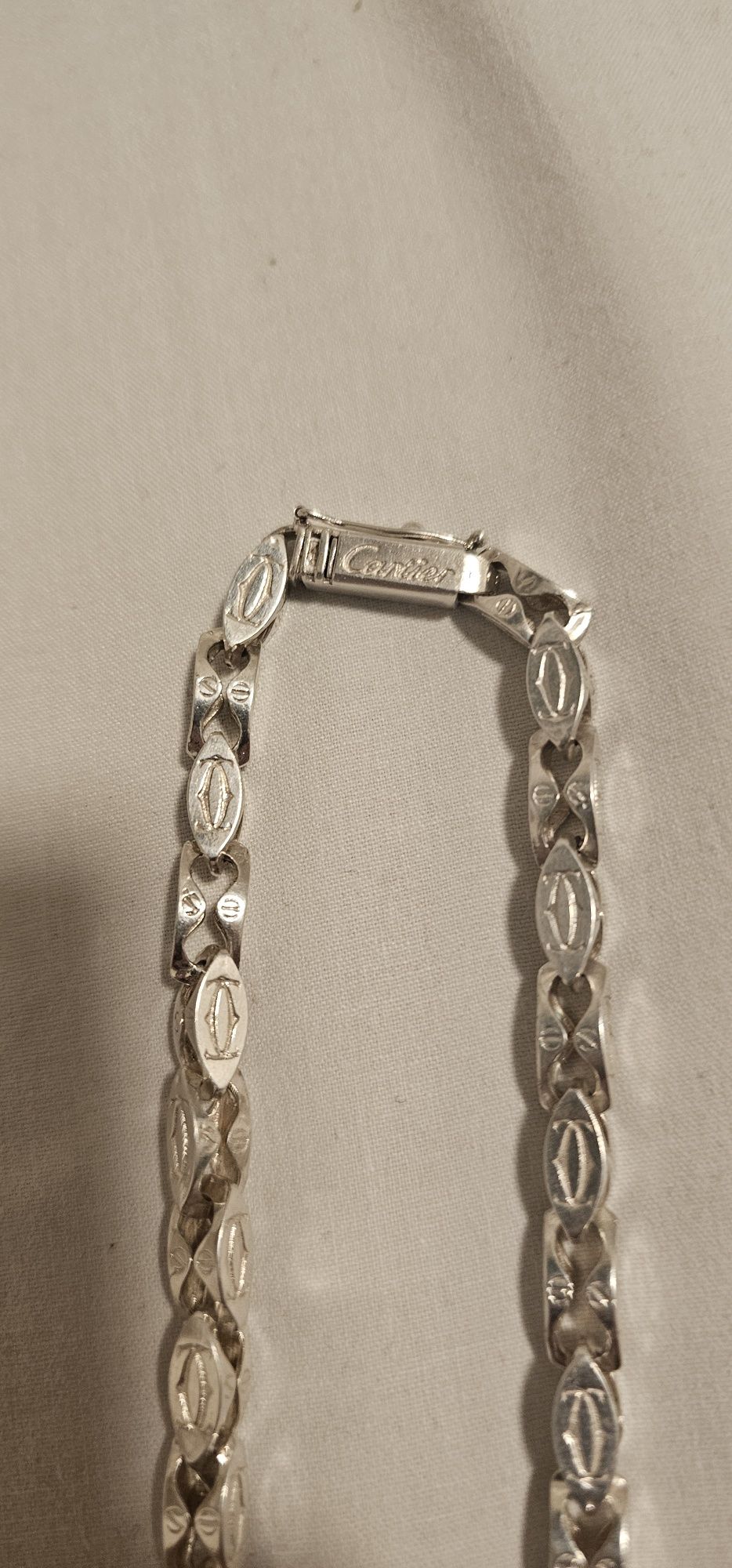 Łańcuszek srebrny Cartier
