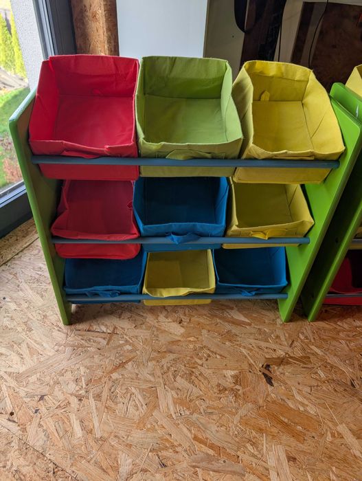 Regał na zabawki dla dzieci kolorowy 66 x 60 x 29