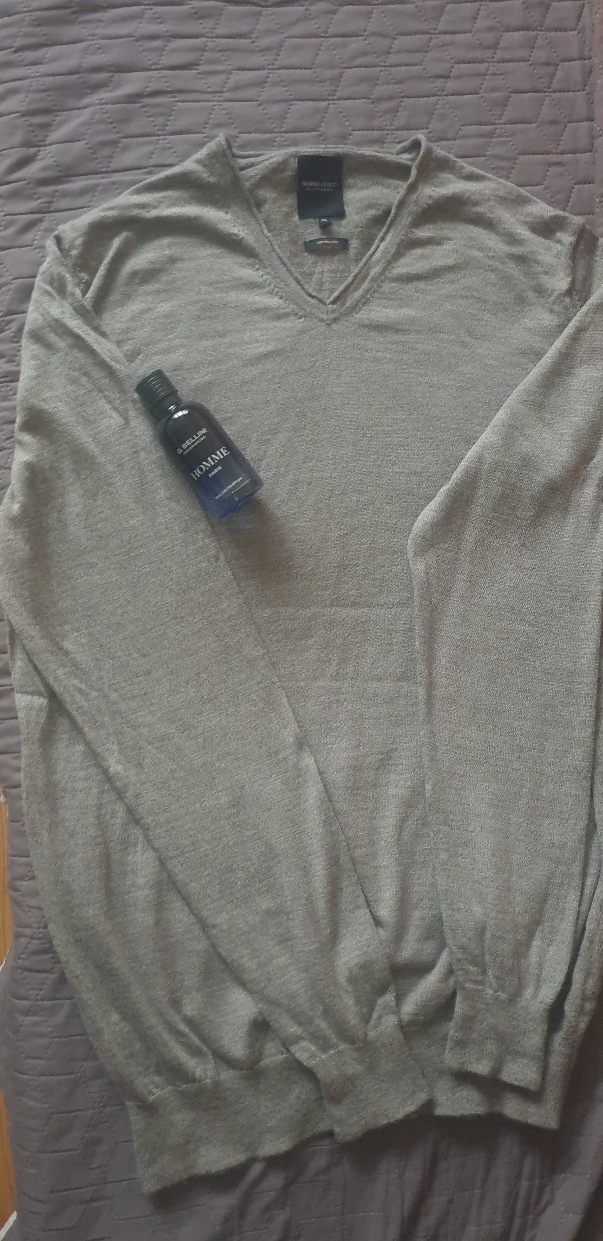 Sweter szary merino