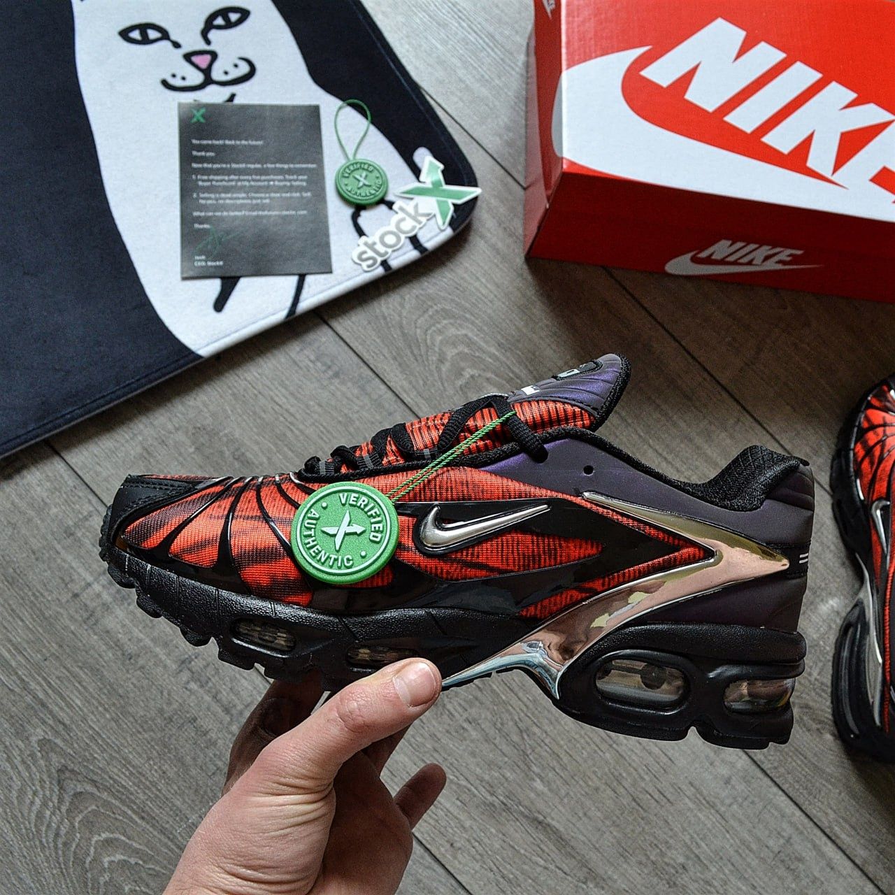 Кросівки чоловічі Skepta x Nike Air Max Tailwind 5 'Bloody Chrome' —