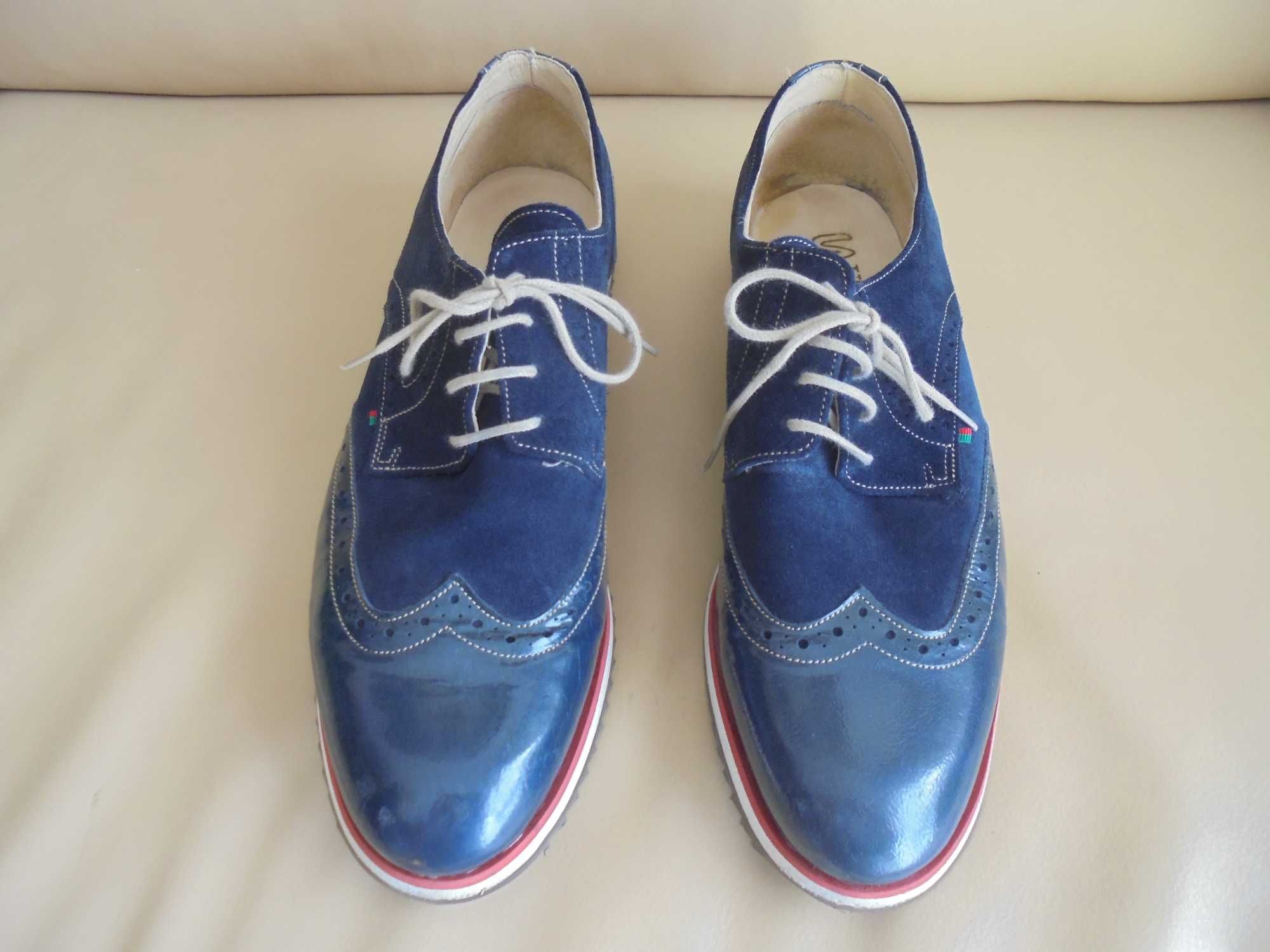 sapatos de homem cor azul