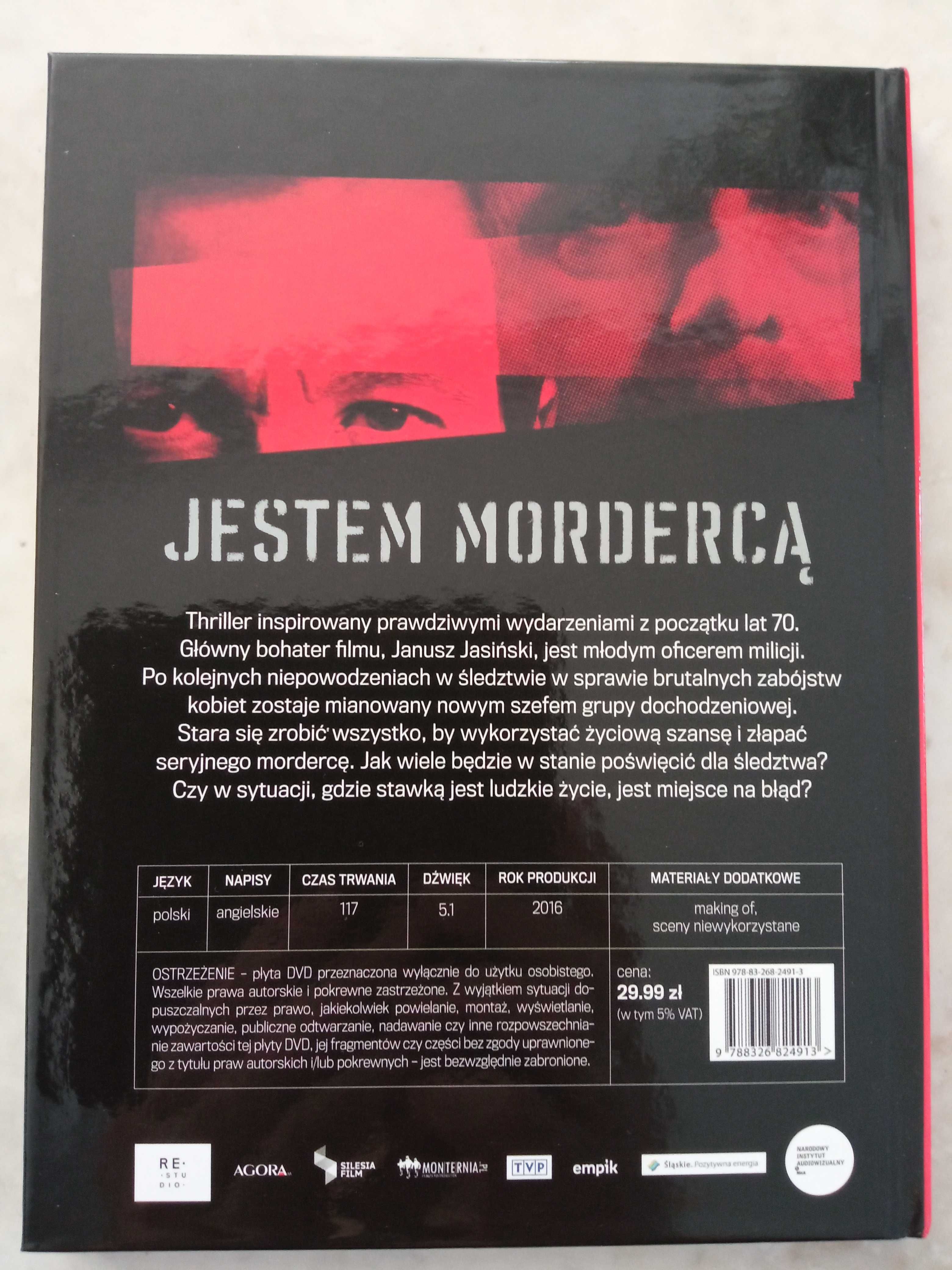 Jestem mordercą, film polski, DVD