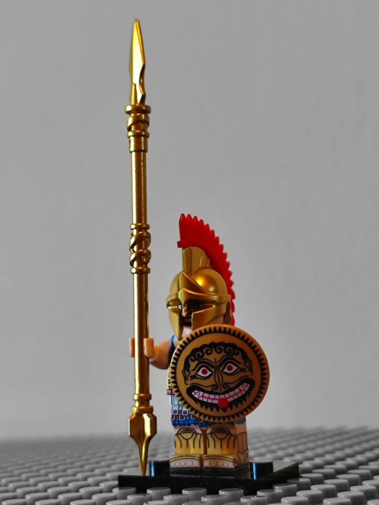 Ludzik minifigurka hoplita grecki kompatybilny z lego