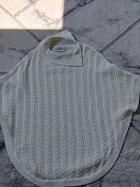 sweter PONCZO r. 158-164 Hampton Republic biel/ecru