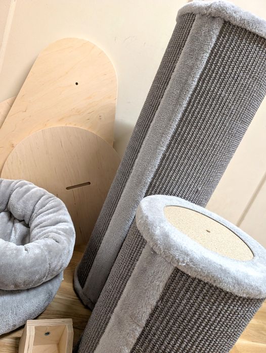 Natural Paradise Drapak Słupek dla Kota Jasmine L Jasnoszary 138cmDuży