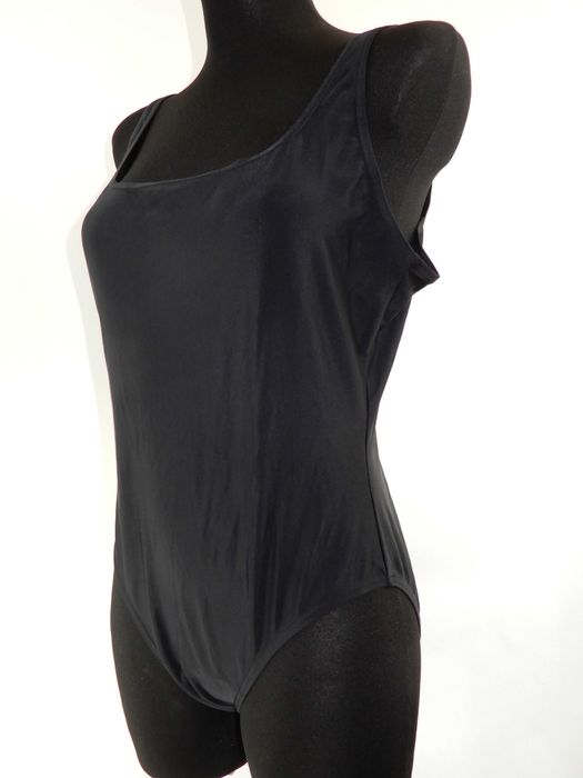 Strój kąpielowy jednoczęściowy kostium czarny sportowy George 40 42 L