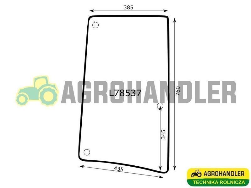 Szyba Boczna Lewa JOHN DEERE II WERSJA L78537