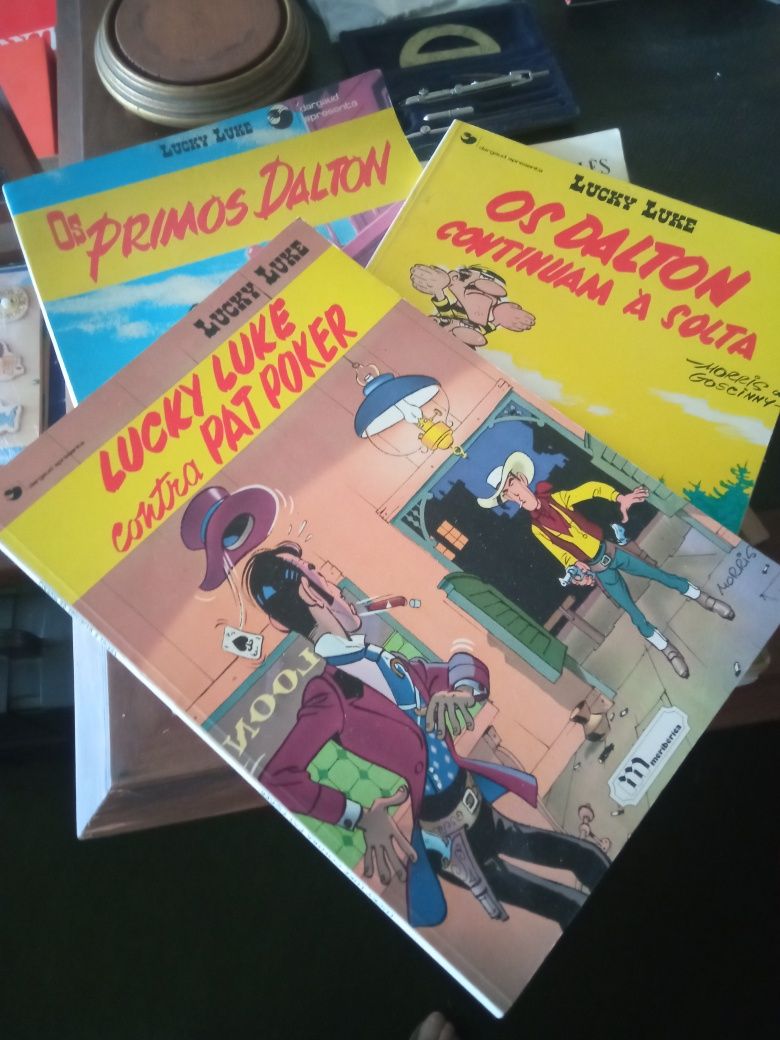 Livros Asterix e Lucky Luke antigos