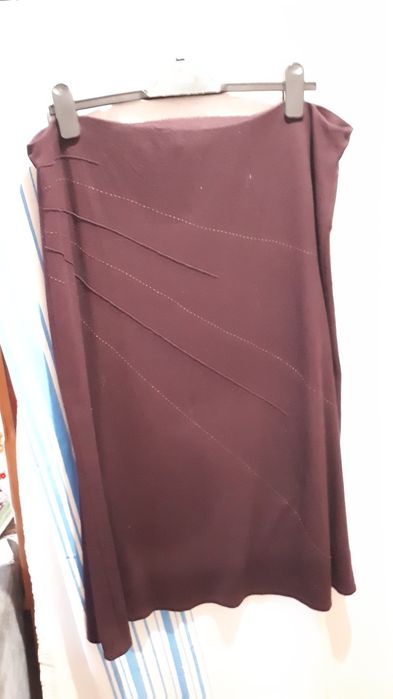 Тёплая юбка на большой размер.