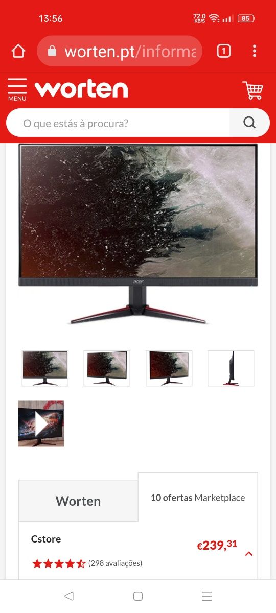 Monitor Acer 24 polegadas