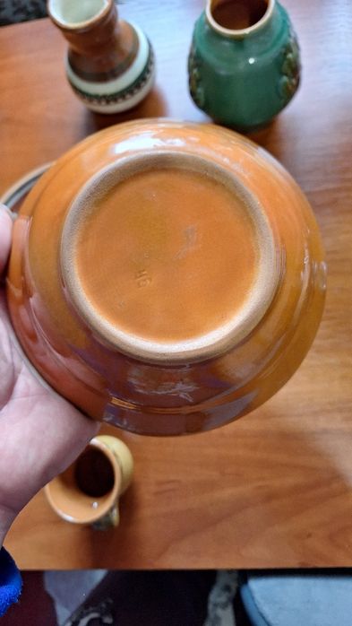 Тарелка кувшинчик глиняный