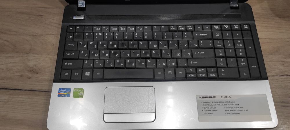 Продам ноутбук Acer Е1-571g 710 Nvidia як новий