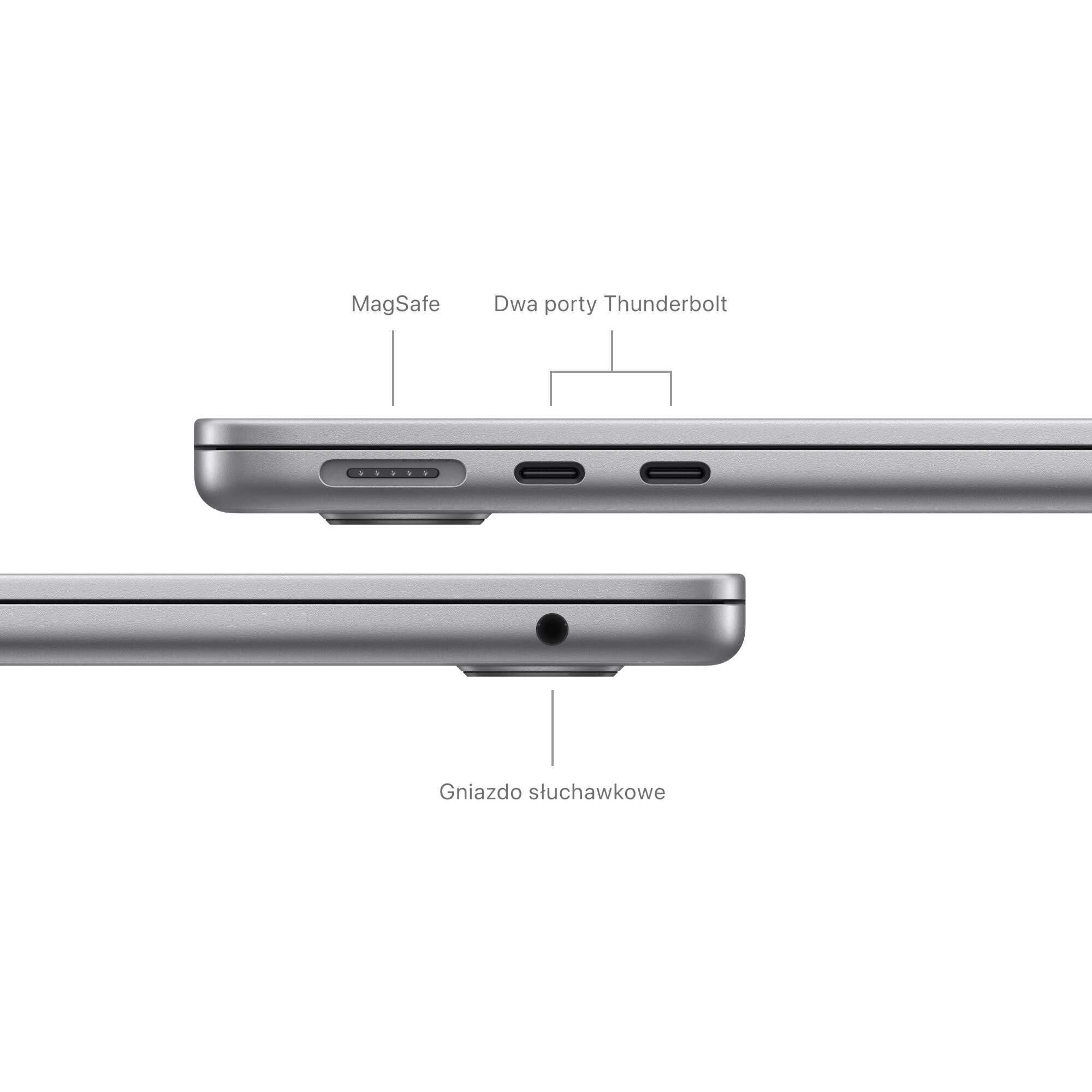 NOWY MacBook AIR 2024 • 13-calowy M3 Space Gray 8 GB RAM • 512 GB SSD