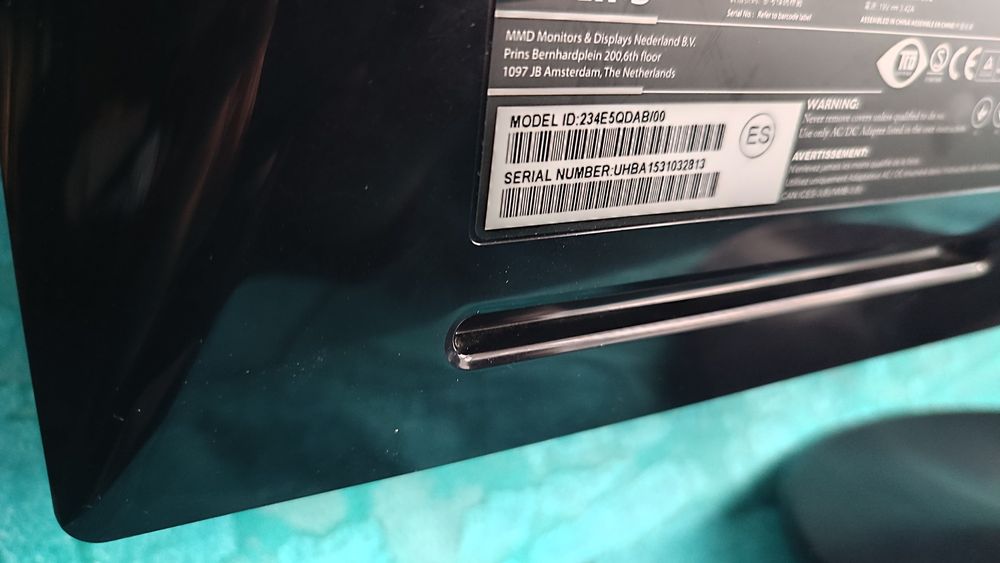 Монітор 23" Philips 234E5QDAB/00, з динаміками.