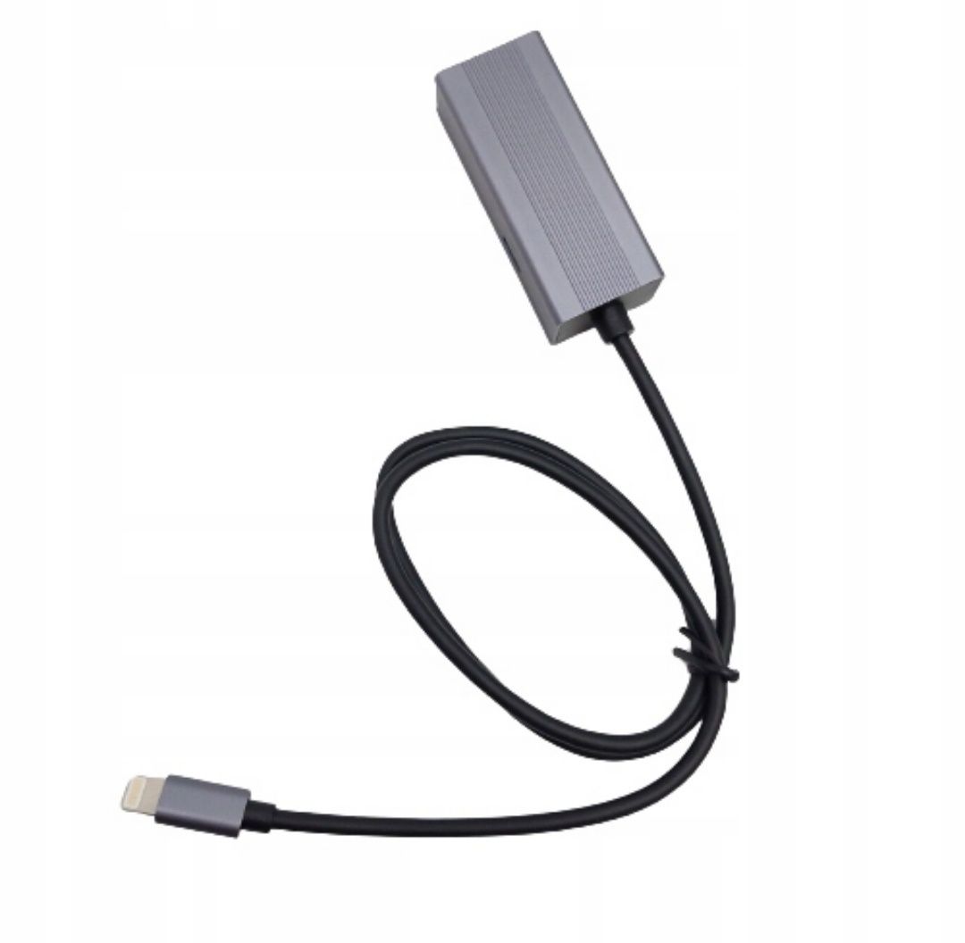 IVSHOWCO Lightning-do-RJ45 Ethernet adapter sieciowy LAN do iPhone'a