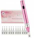 DERMA PRO Bezprzewodowy Derma Pen urządzenie do Mezoterapii + 12 Kartr