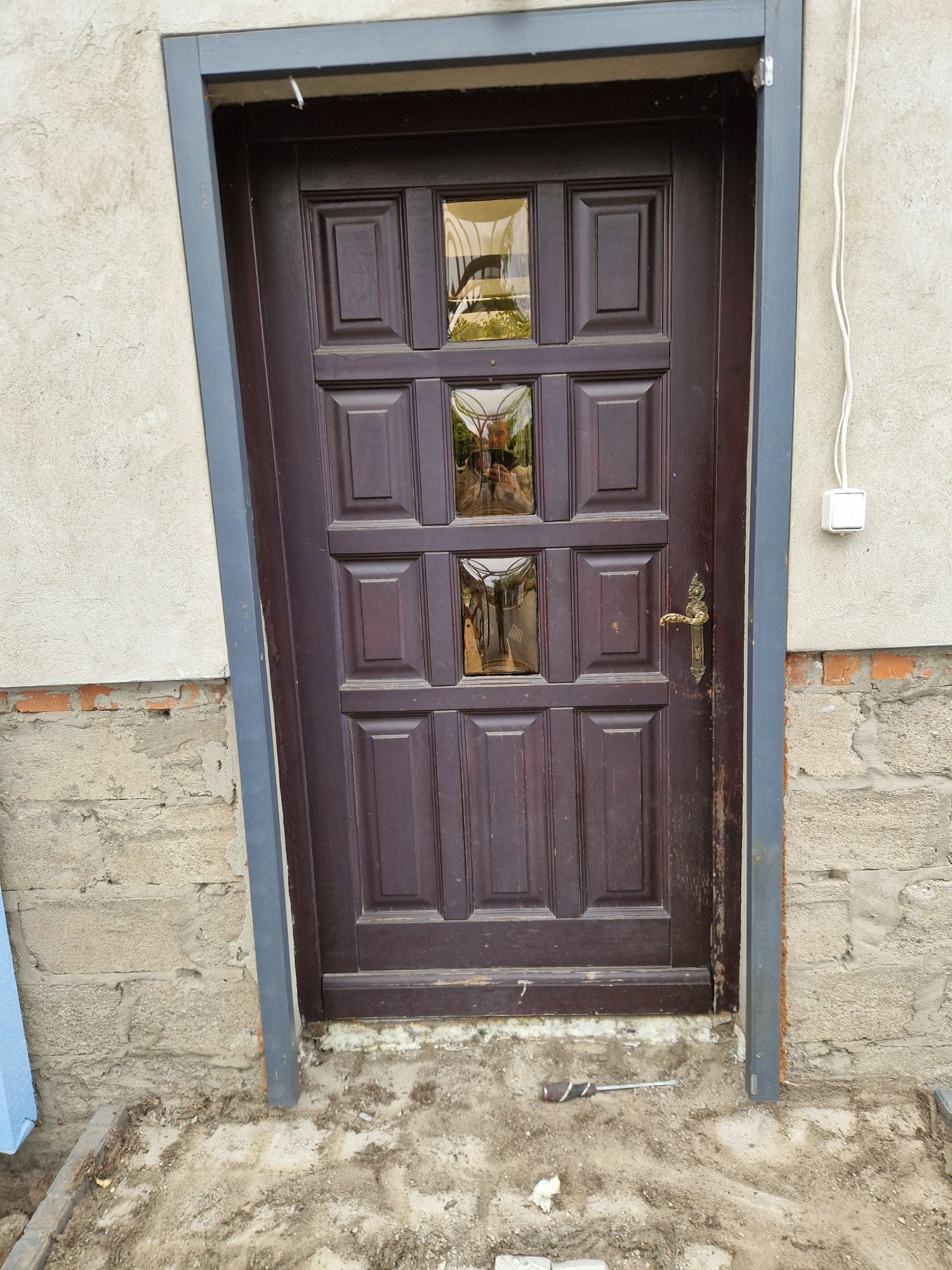 Drzwi wejsciowe dębowe