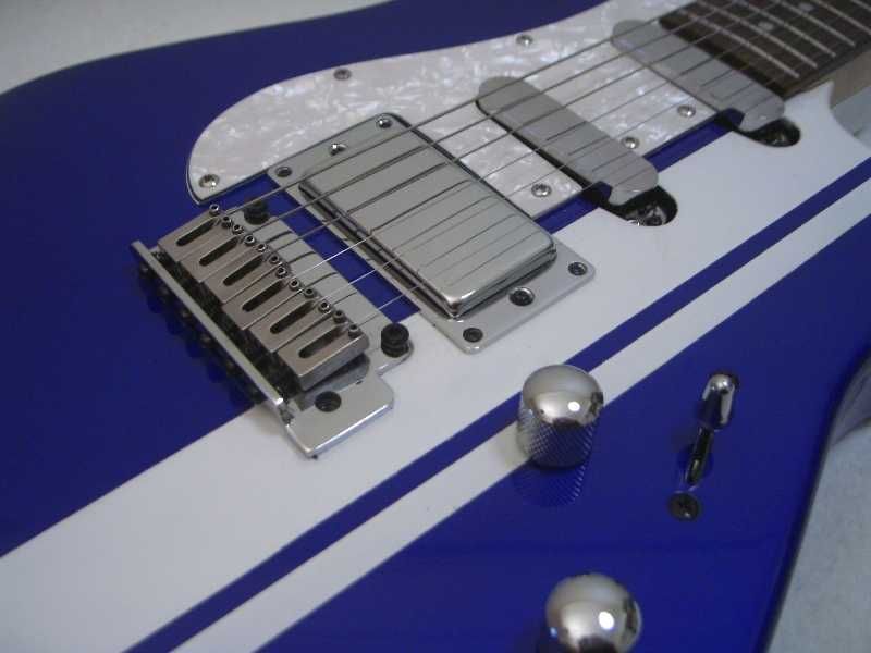 Guitarra nova, com garantia, JMS Blue & chrome