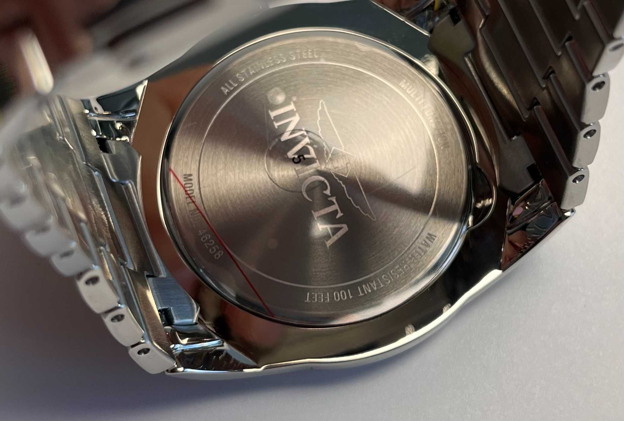 годинник Invicta 46258 Slim, круглий годинник інвікта, часы Ø46мм