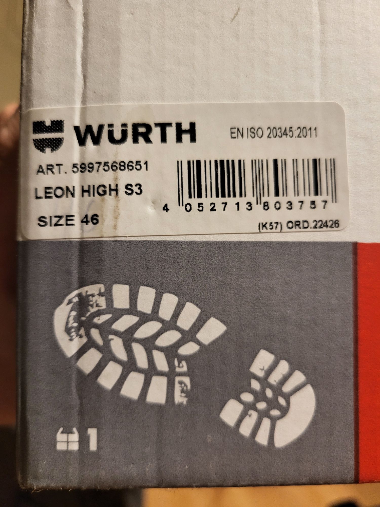 Buty, obuwie robocze Wurth Würth LEON HIGH S3 rozmiar 46