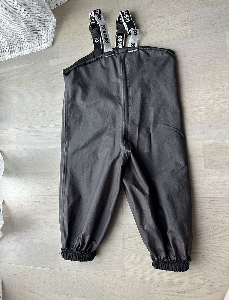 spodnie przeciwdeszczowe czarne 86