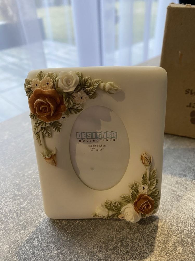 Porcelanowa mini ramka 3D