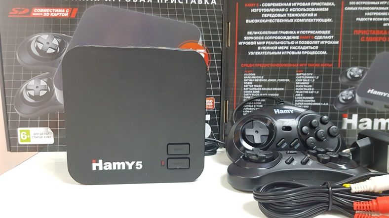 Приставка Dendy Sega 505 игр HAMY5 Денди Mortal Kombat Соник BattleTod