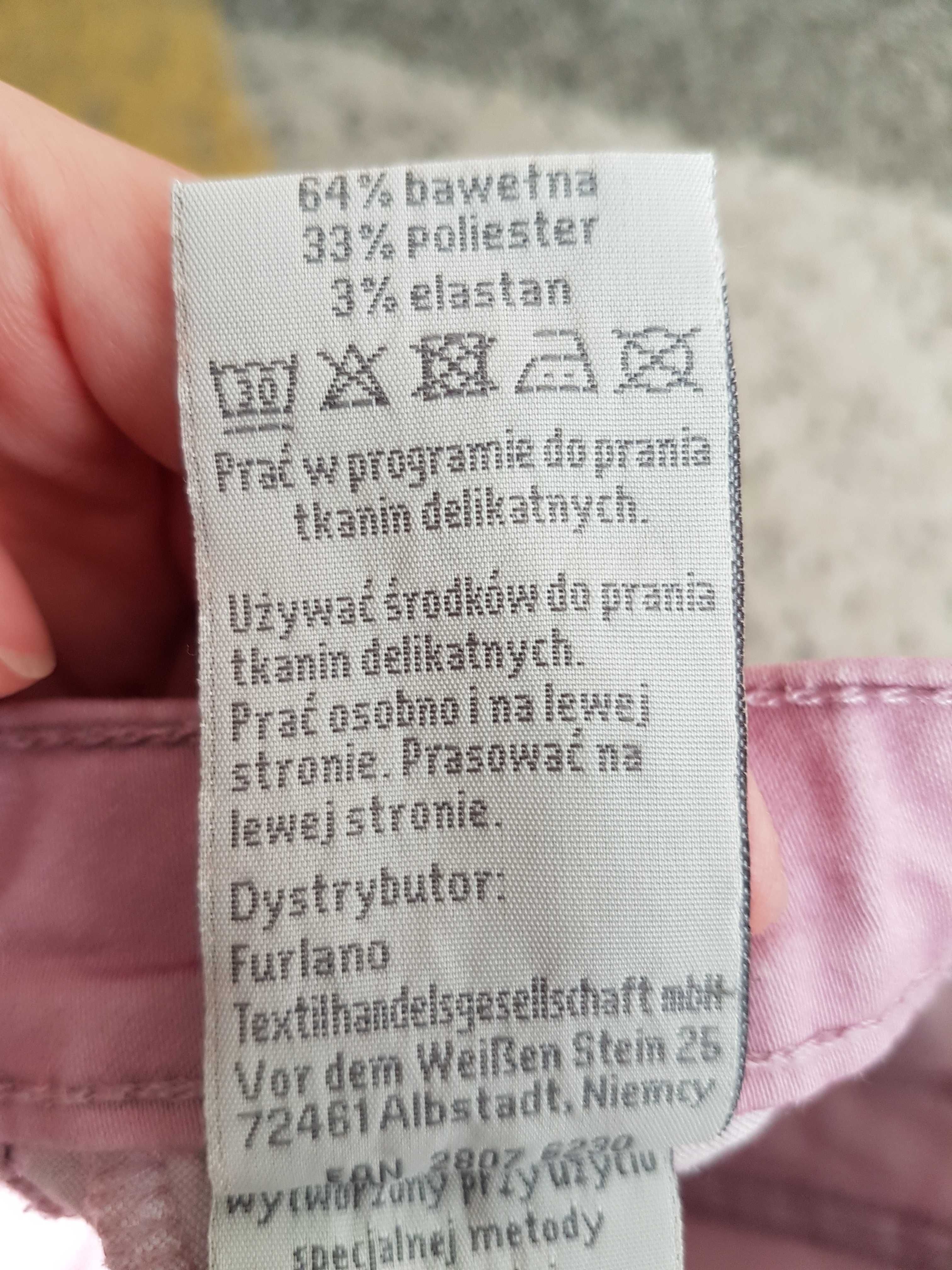 Jegginsy 98 liliowe dziewczynka jeansy
