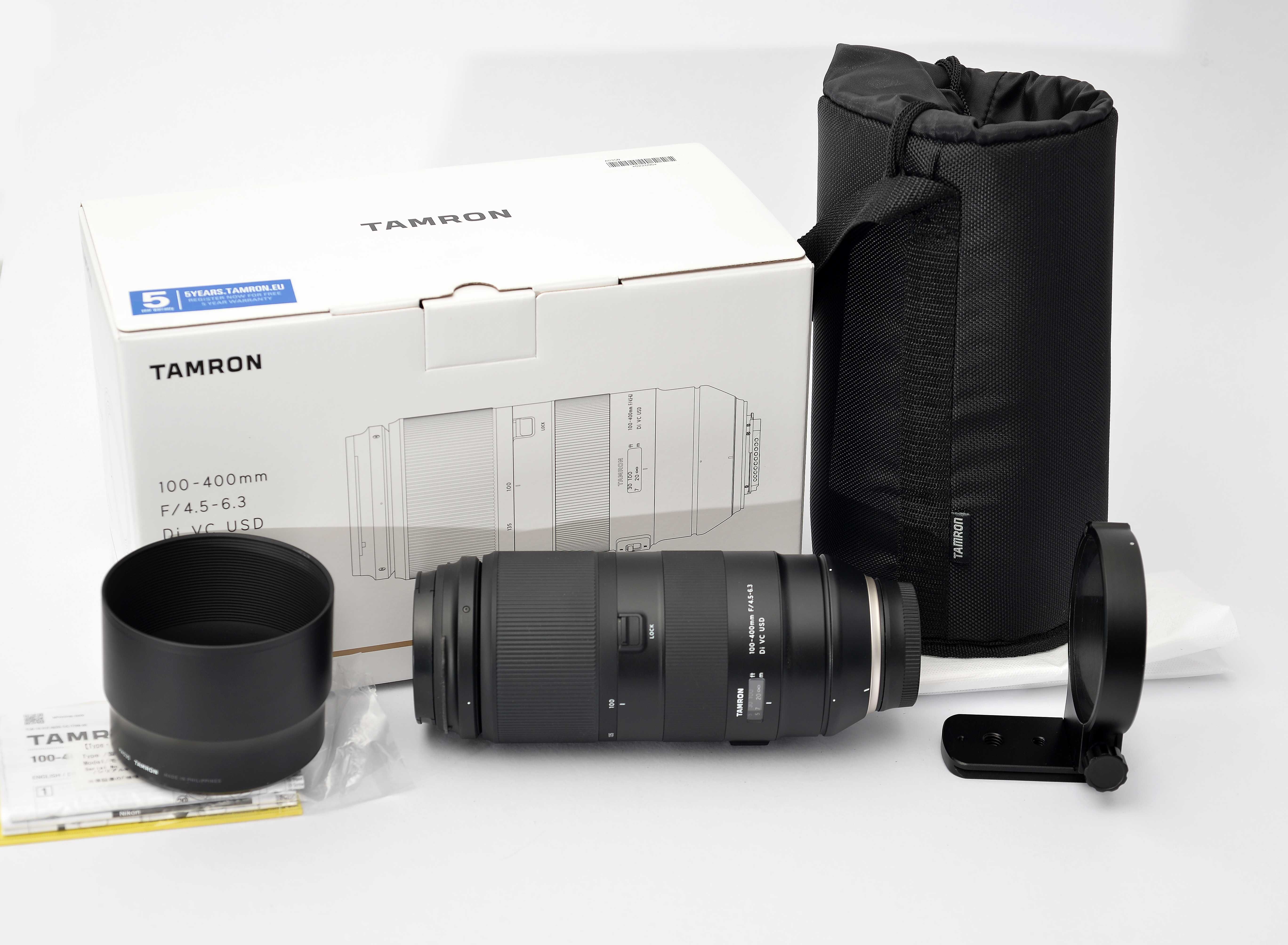 Tamron 100-400mm DI USD VC p/ Nikon FX-DX (Seminova)