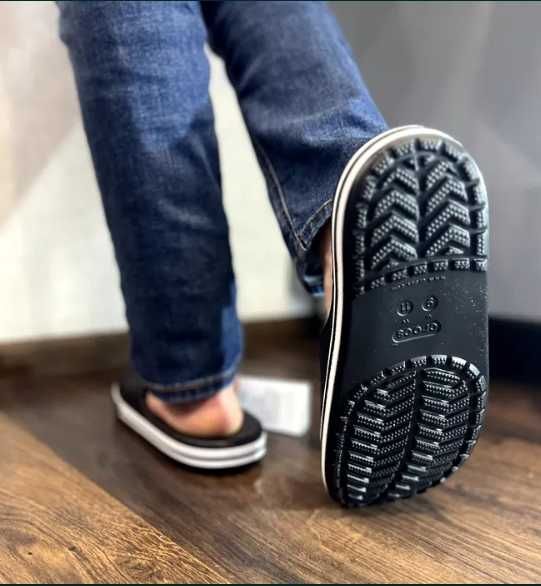 Тапочки Оригінал  крокс Crocs Bayband Slide Charcoal 36-44р