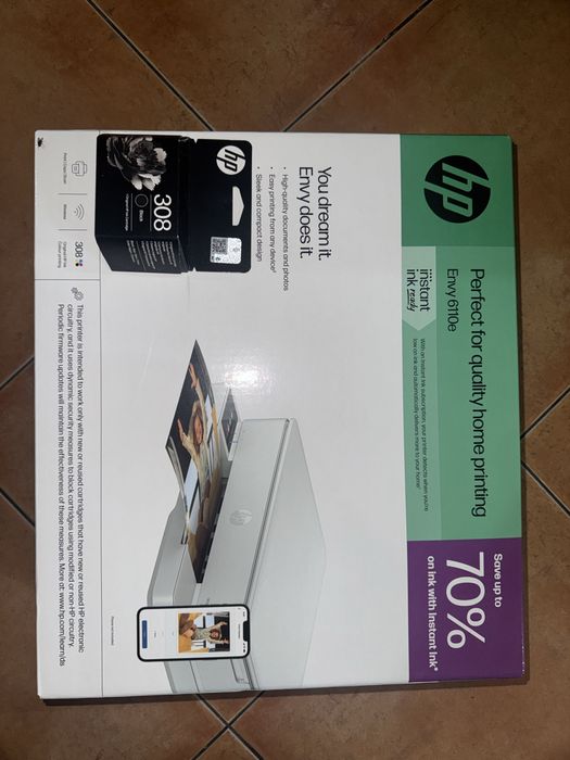 Impressora hp nova + tinteiro