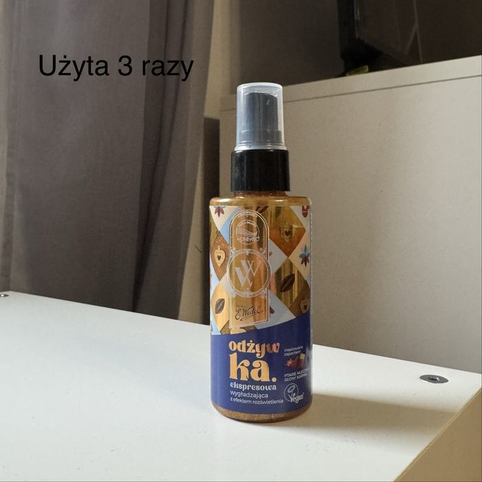 Odżywka do włosów ekspresowa wygładzajaca z brokatem only bio wedel