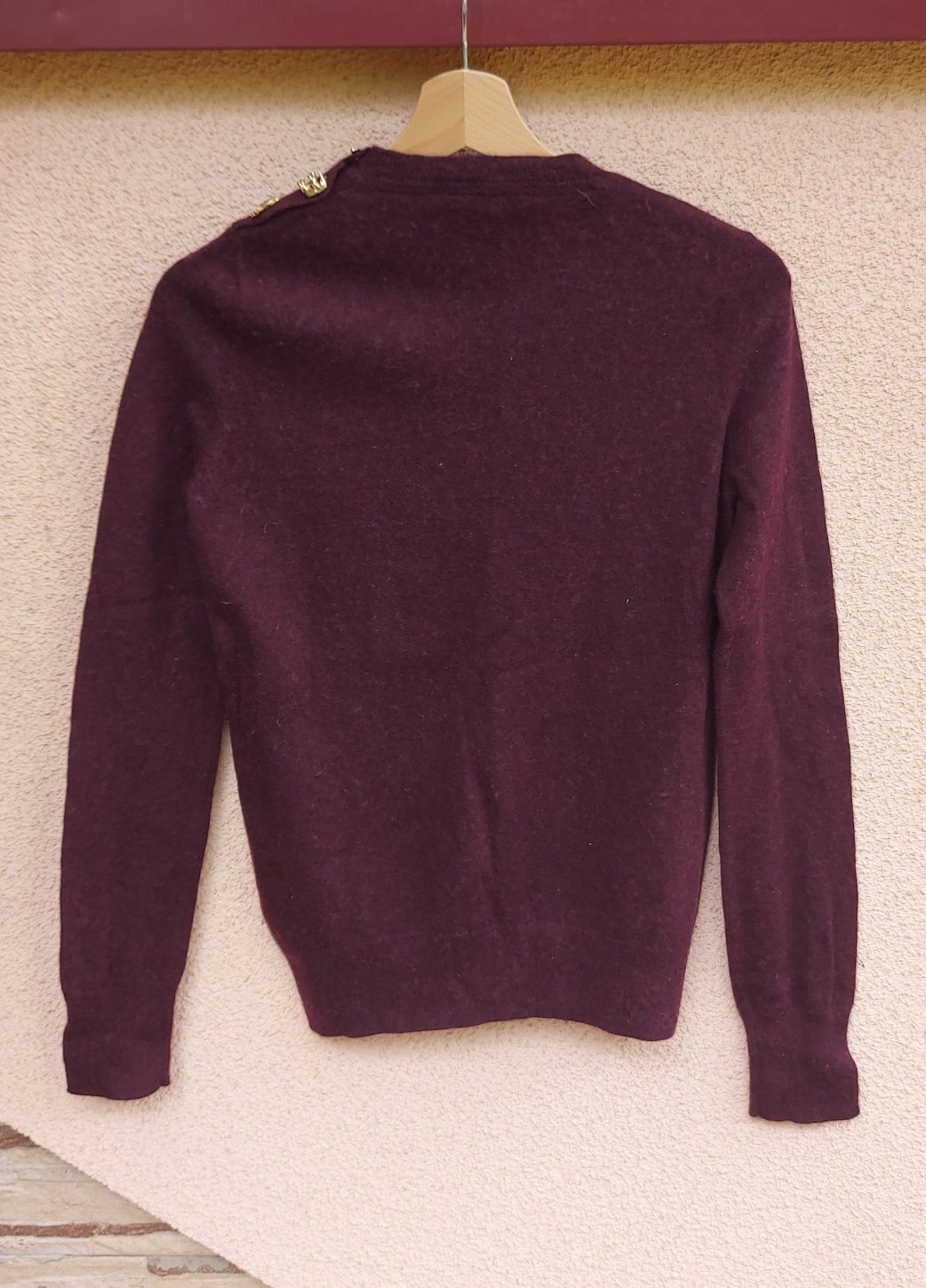 sweter wełniany 80% wełna wool xs 34 fabienne chapot   ciepły zima jes
